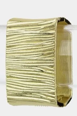 Textured Metal Rectangle Bracelet