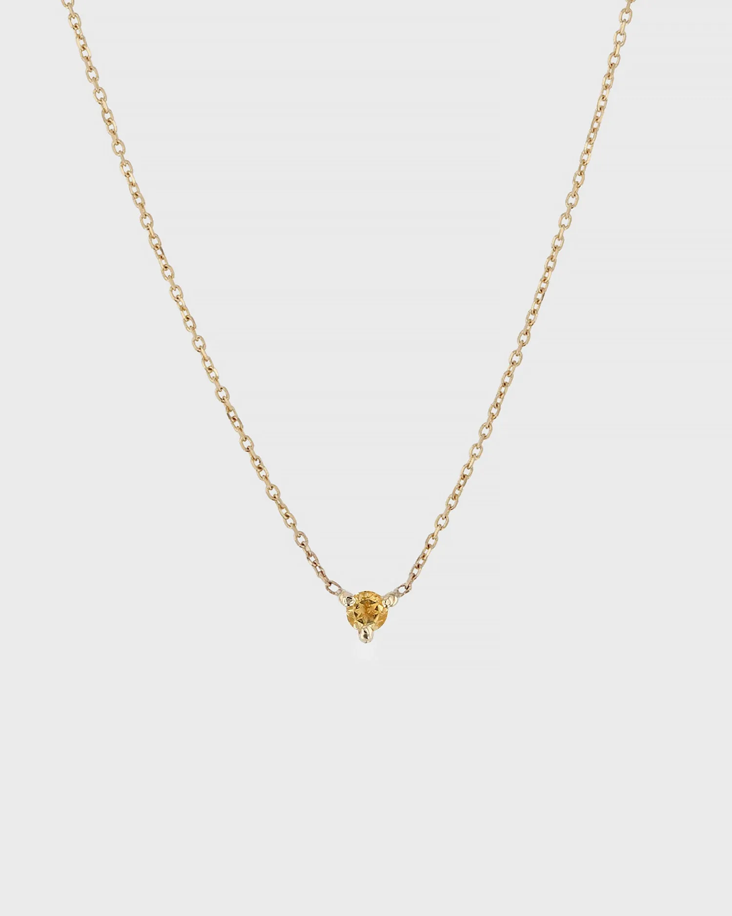 The Petite Citrine Birthstone Necklace
