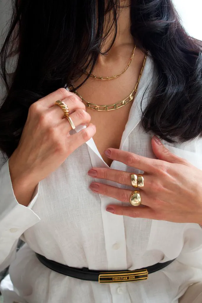 Thin Square Stackable Ring (D127A)