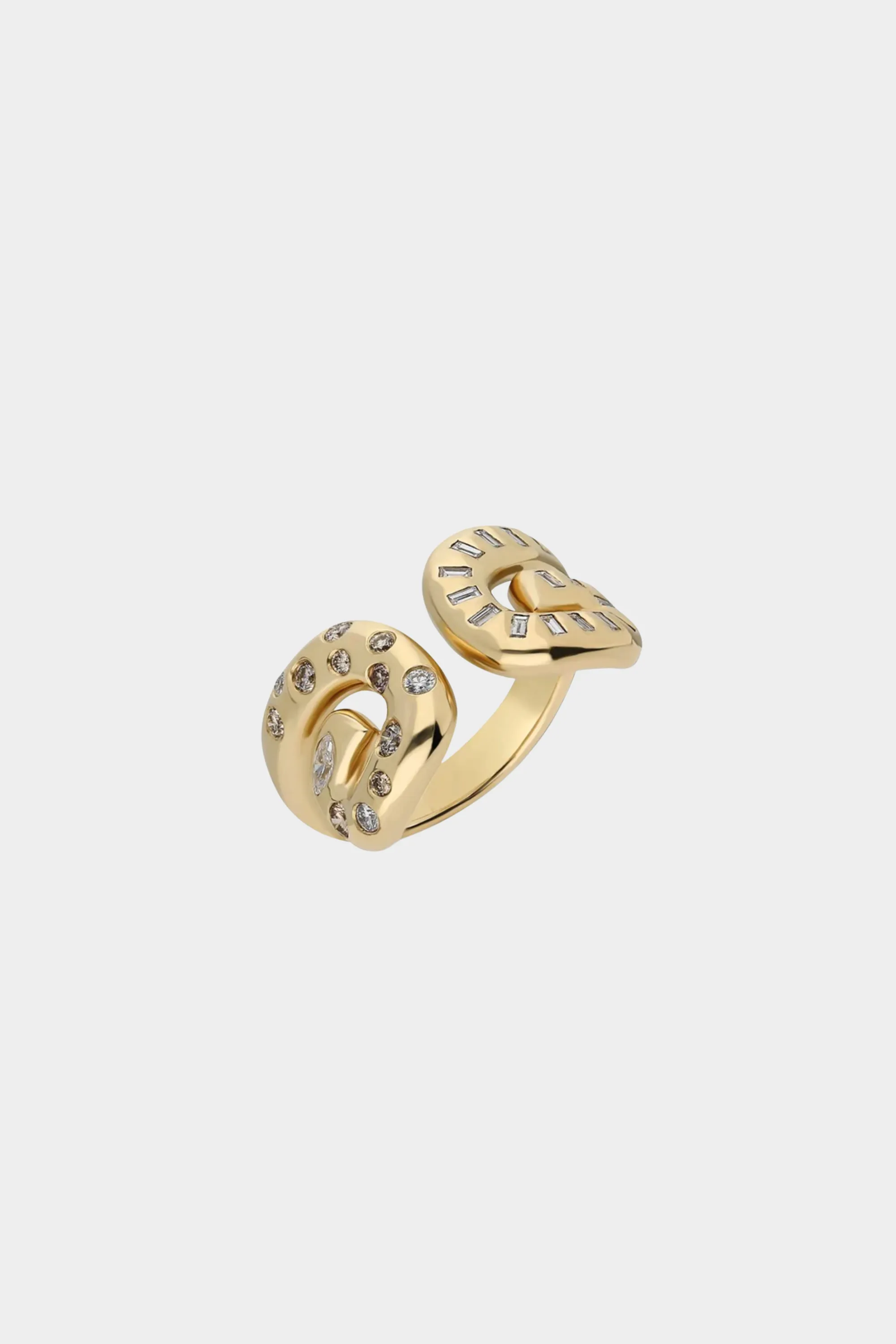 Txirimiri “Danza” Diamond Ring, Yellow Gold