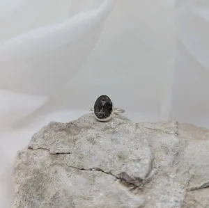 Unique brown moonstone ring