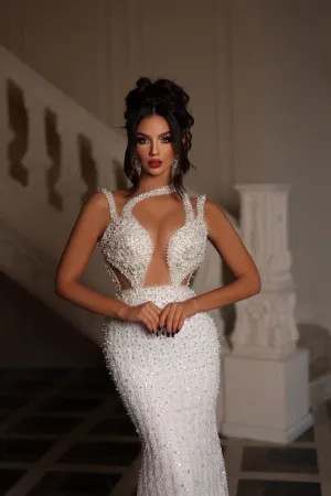 Unique Mermaid Bridal Dress