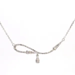 Unique Rope Pave Diamond Necklace