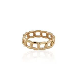 Von Treskow 9CT Gold Rigid Chain Ring