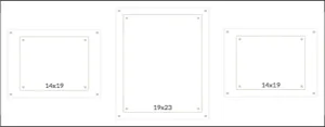 WS Gallery: "Triple Combo" Single Panel   Magnet Frames