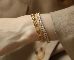 Zircon Chain Bracelet