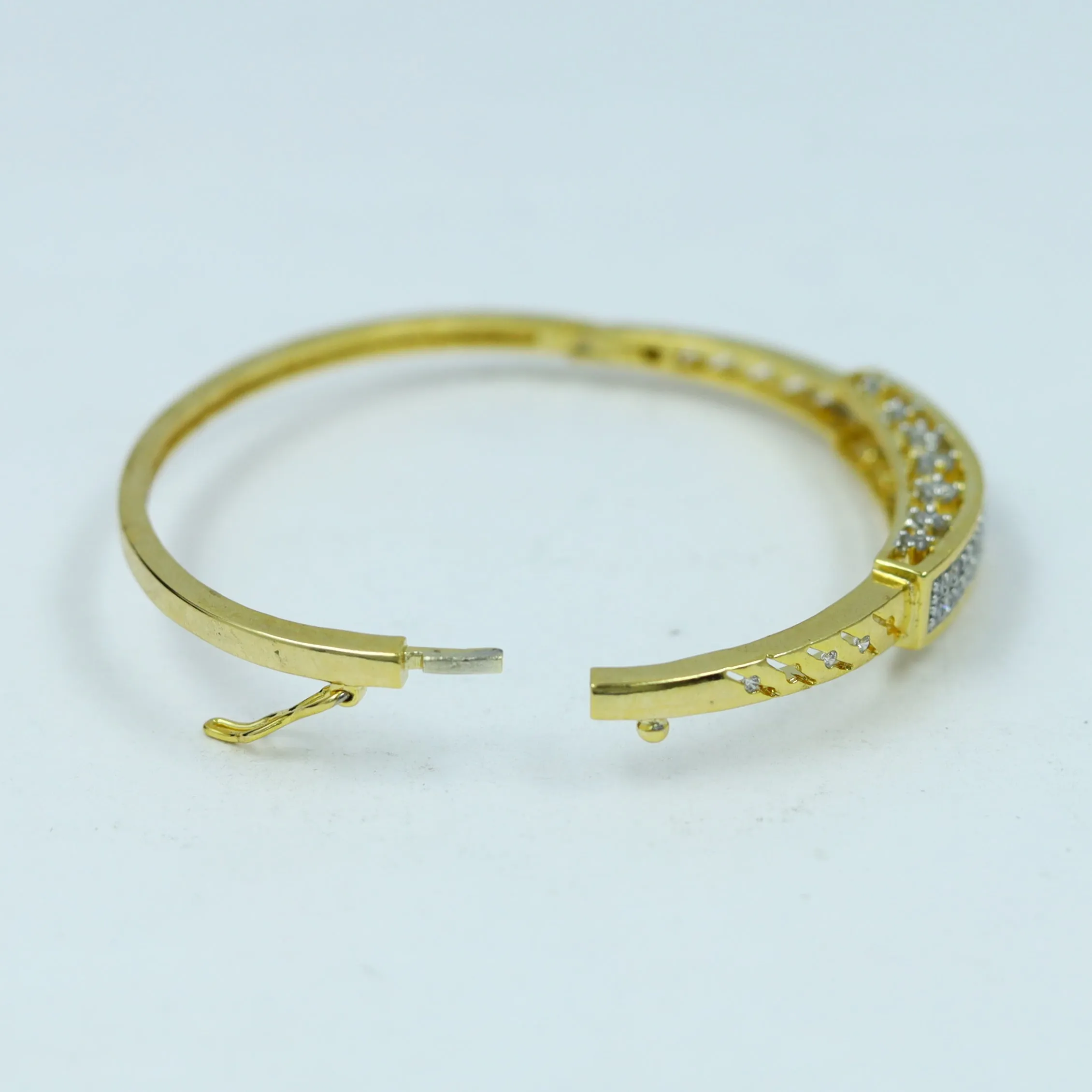 Zircon/AD Gold Plated Bracelet 13398-100