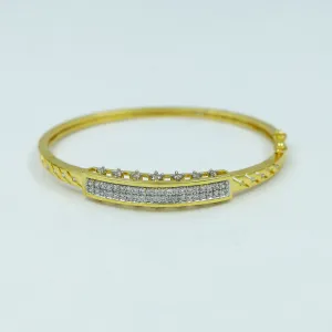 Zircon/AD Gold Plated Bracelet 13398-100